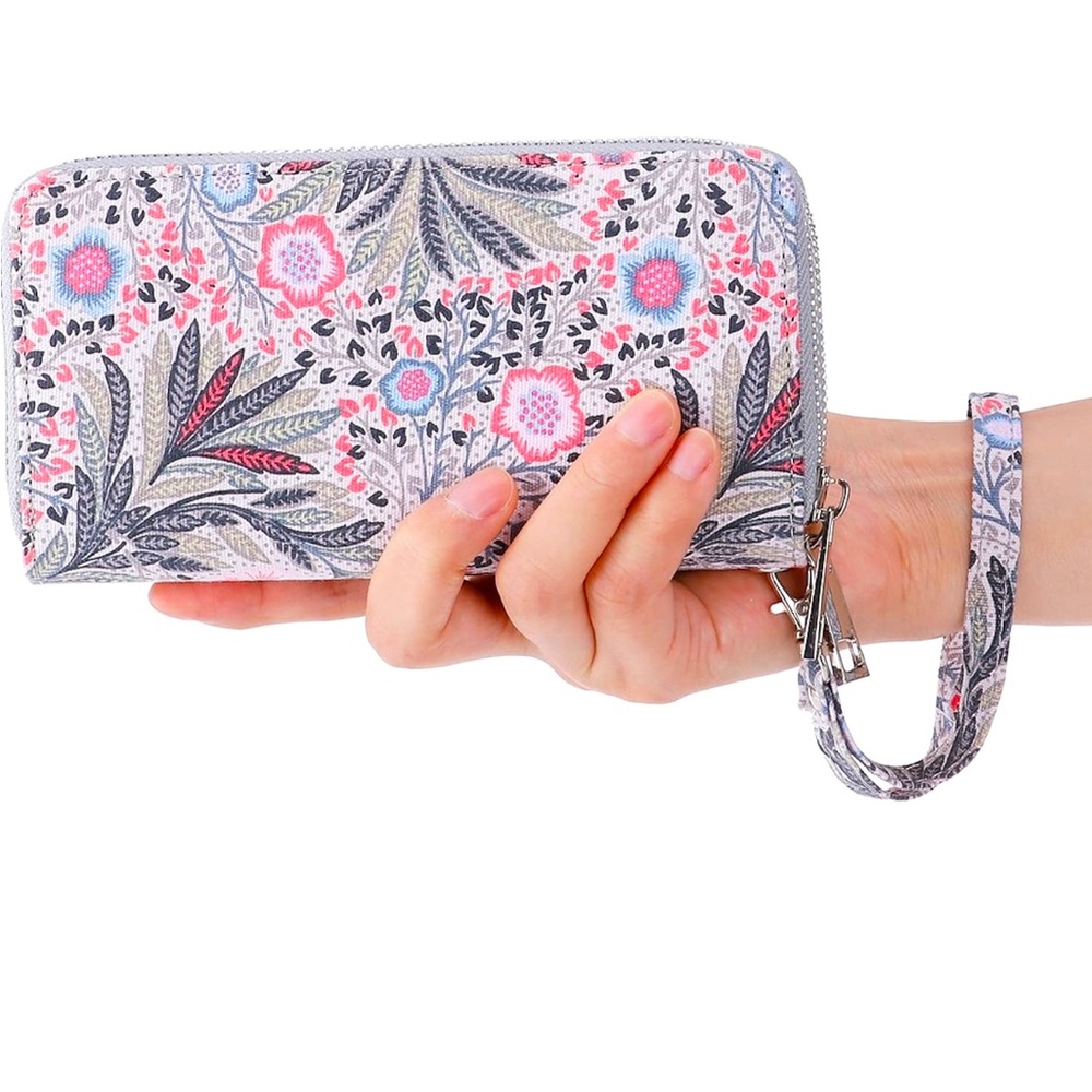 NWT Woman’s Cellphone Wallet with Dual Zipper & Removable Wristlet
